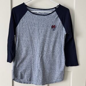 GAP x Disney Minnie Mouse 3/4 Sleeve Raglan Tee